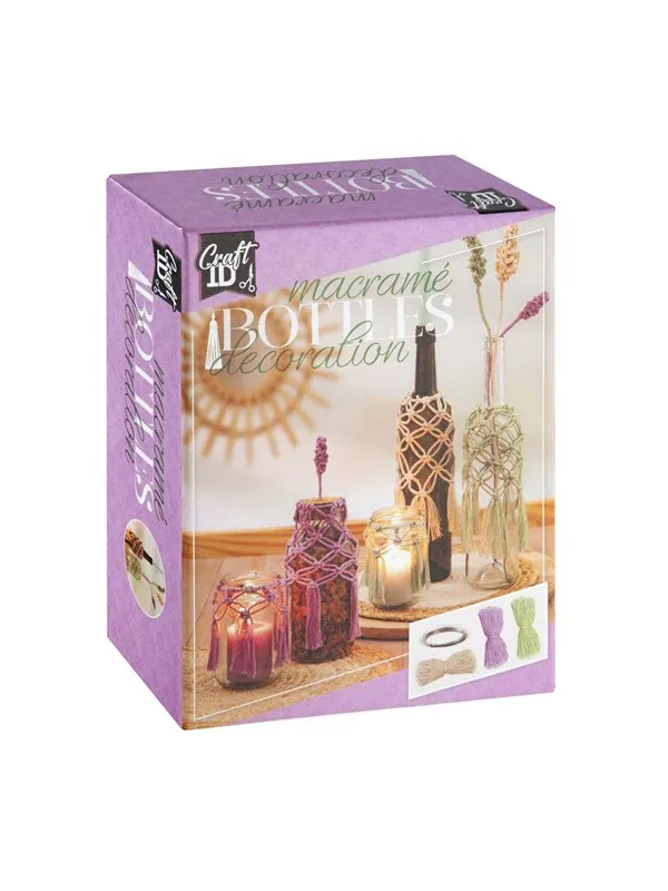Creative Craft Group Macrame set. Bottle decoration