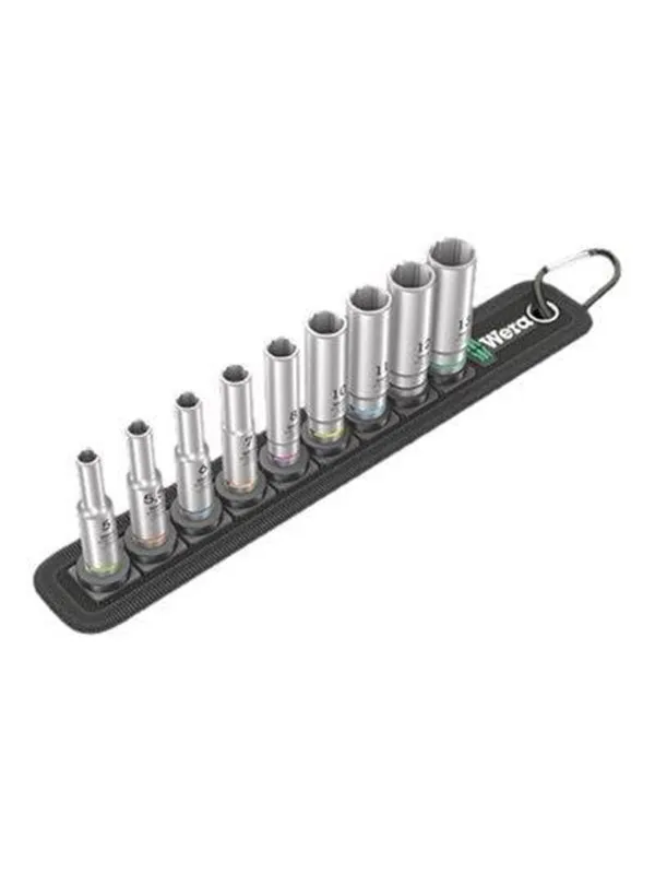 Wera Belt A Deep 1 socket set 1/4" drive 9 pieces
