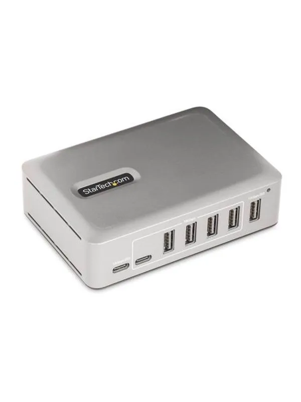 StarTech.com 7-Port USB-C Hub 5x USB-A + 2x USB-C Self-Powered w/ 65W Power Supply USB 3.1 10Gbps Hub w/ BC1.2 Charging USB-hub - 7 porter - Grå