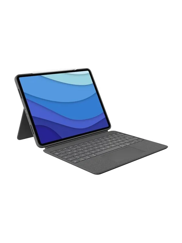 Logitech Combo Touch for iPad Pro 13" (M4) - Graphite - Tastatur & Foliosett - Engelsk (USA) - Grå