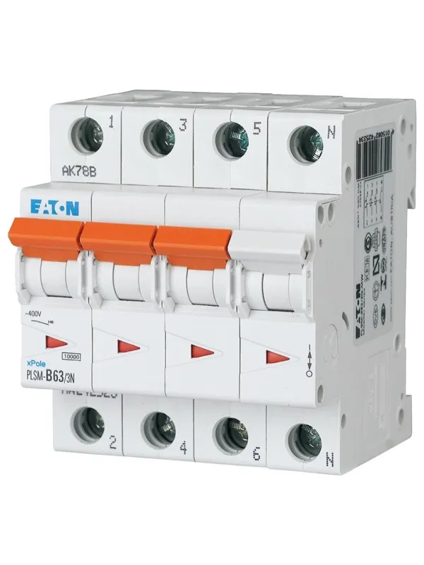 Eaton Pls6-c63/3n-mw - miniature circuit breaker mcb