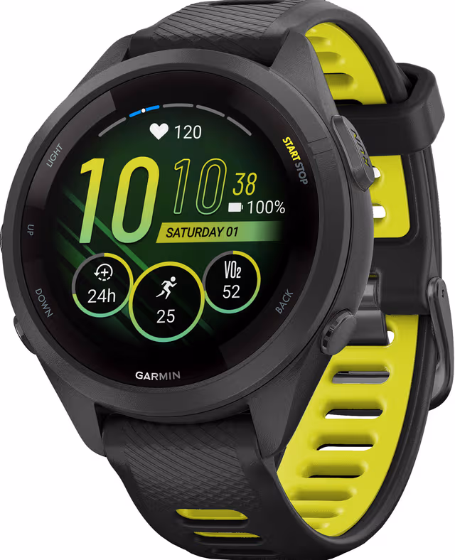 Garmin Forerunner 265S 42mm GPS (sort)