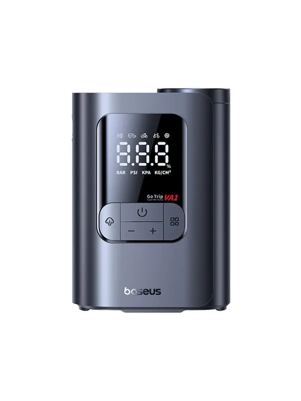 Baseus GoTrip VA1 Super Mini Wireless Air Compressor with 3 Tips - Black