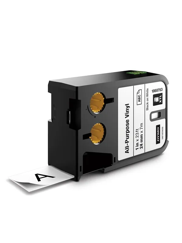 DYMO Dymo XTL industri vinyl tape (24 mm) - sort på hvit