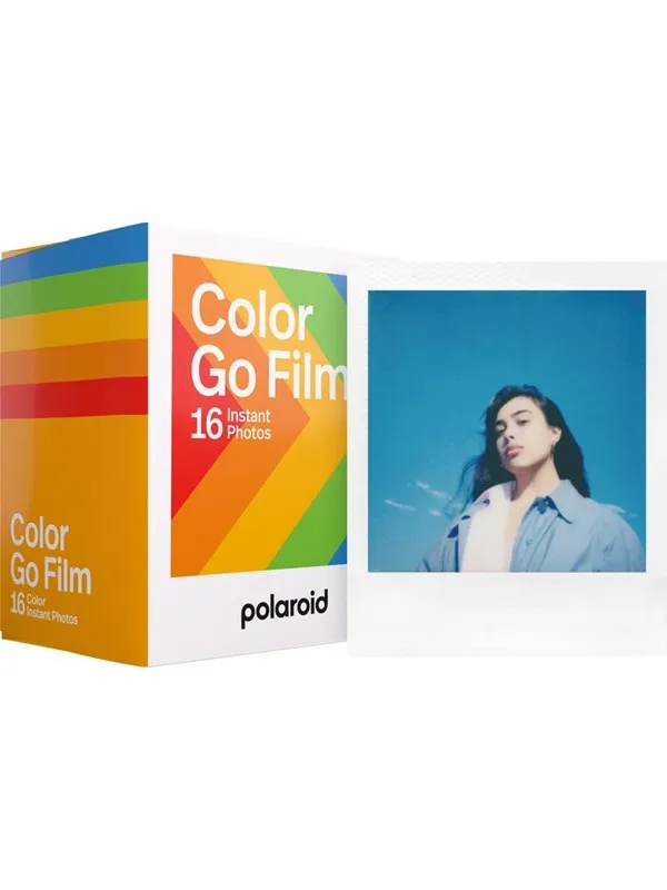 Polaroid Color Film Go Type (8 exposures) - White Frame - 2-pack