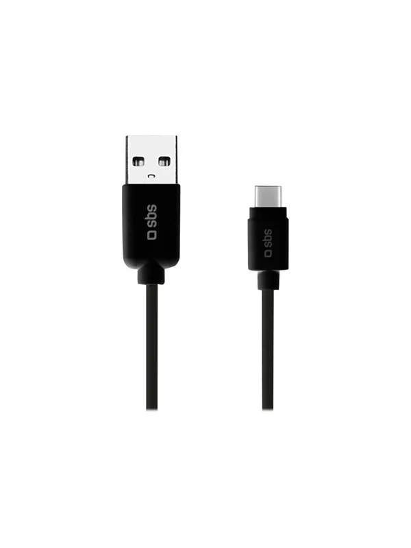 SBS TECABLEMICROC15K USB-A - USB-C Cable 1.5m - Black