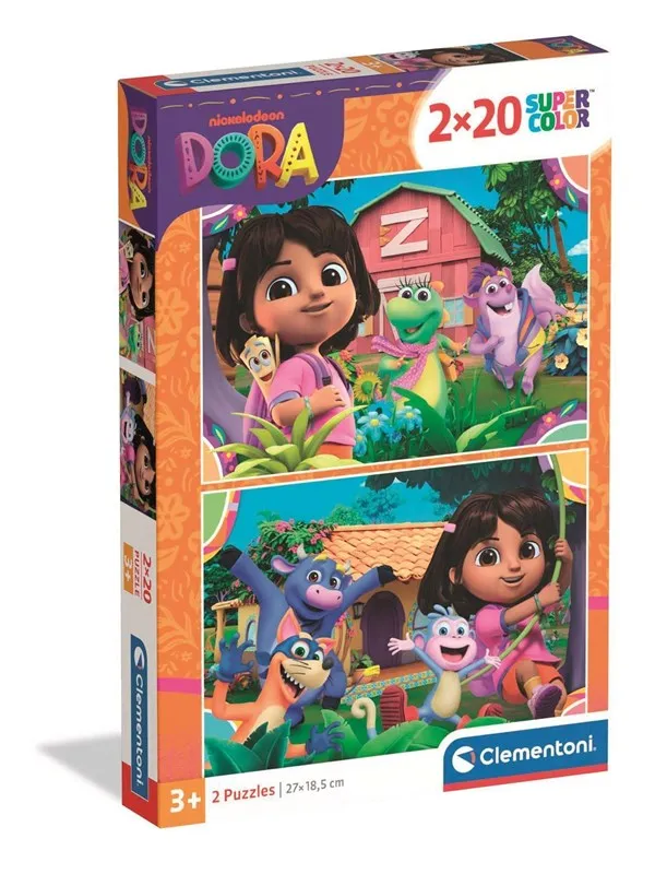 Clementoni Puzzle Dora The Explorer 2025 2x20 pieces Gulv
