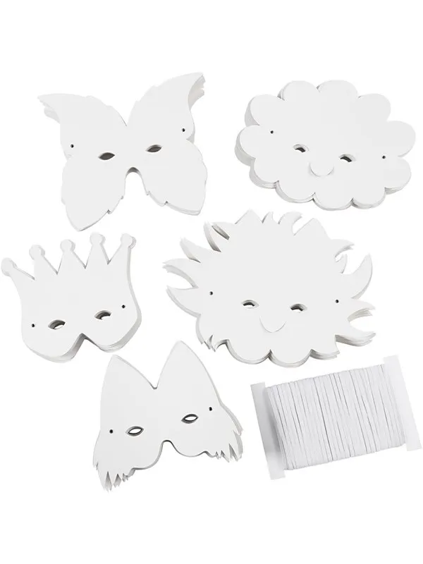 Creativ Company Fantasy masks White 100pcs.