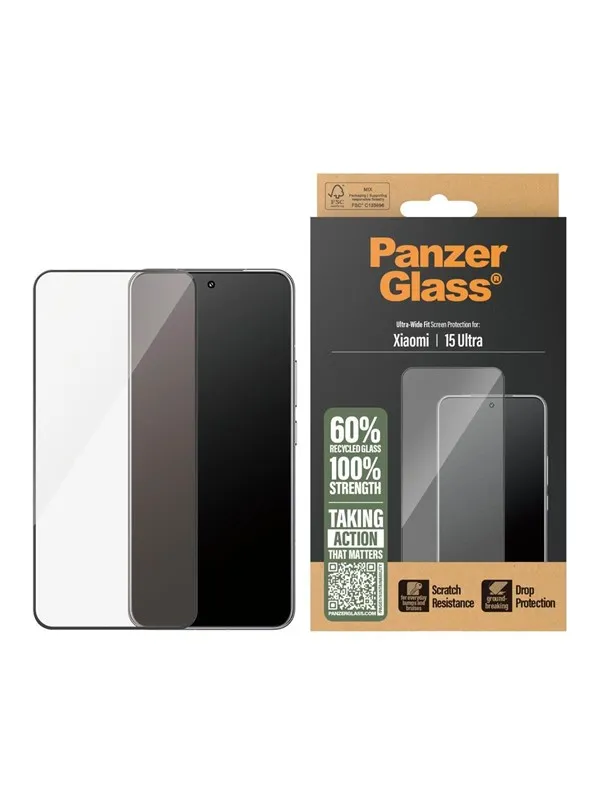 PanzerGlass Screen Protector Xiaomi 15 Ultra | Ultra-Wide Fit