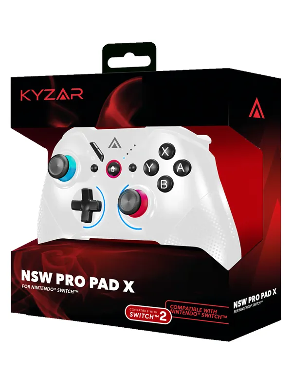 Kyzar Switch Pro - White - Wireless Controller - Nintendo Switch 2