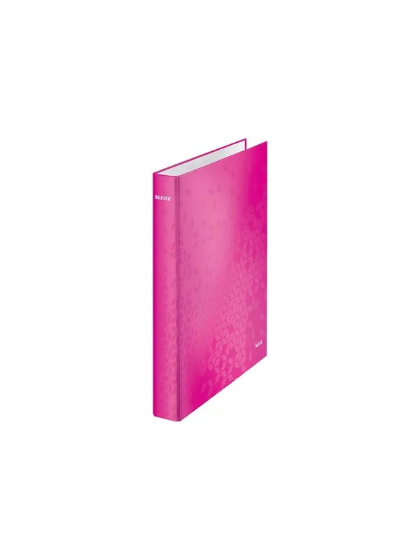 Leitz Ringperm  WOW Laminert kartong A4+ 2DR/25mm Rosa