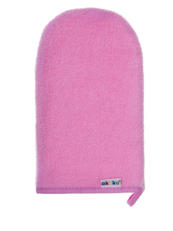 Akuku Washing glove terry pink