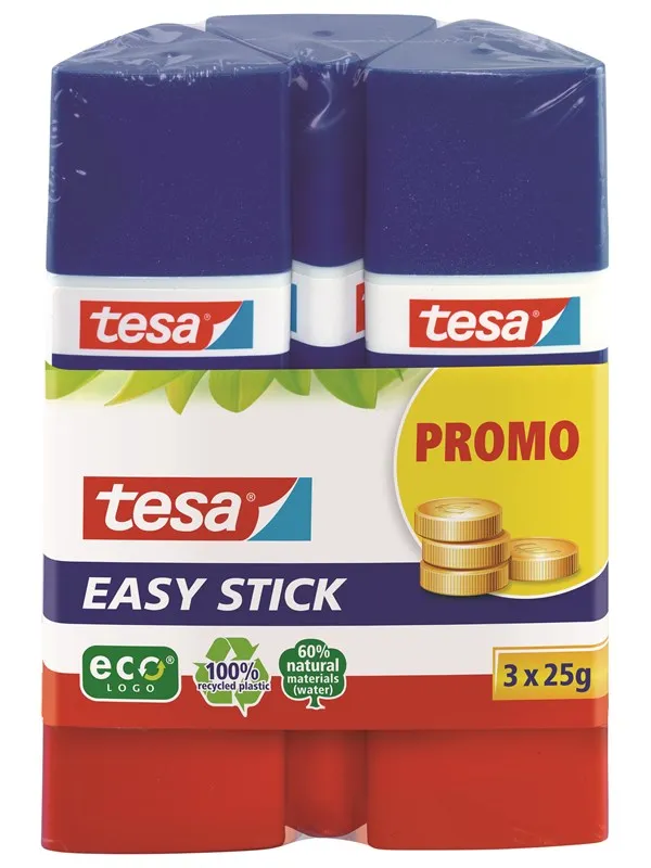 tesa Glue Stick Easy Stick ecoLogo 3 x 25g