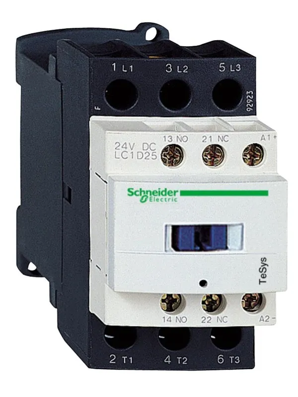Schneider Electric Tesys d contactor lc1d25p7 3p 25a ac-3 11kw@400v 1no+1nc aux contact 230v 50/60hz ac coil
