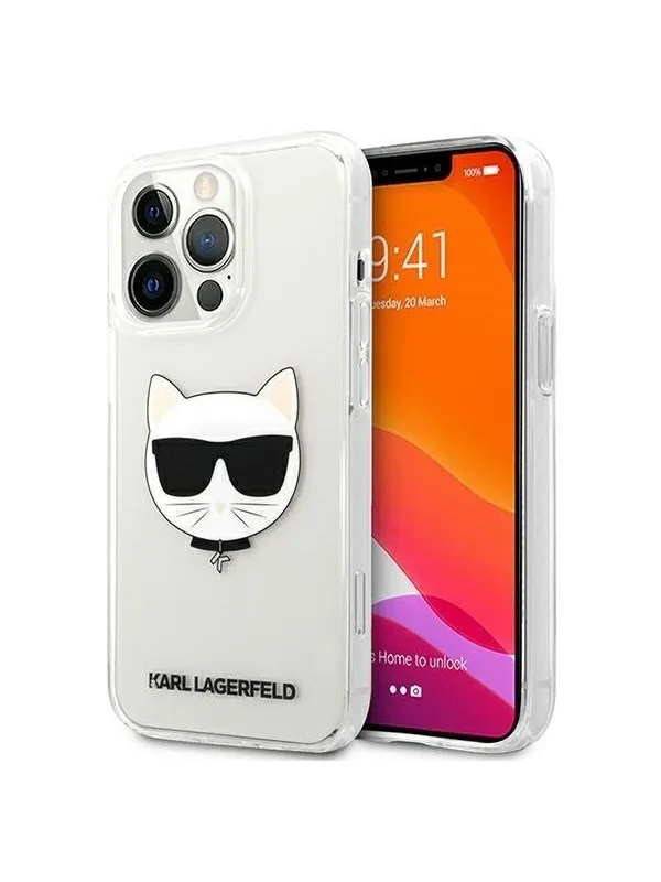 Karl Lagerfeld Choupette Head Case for iPhone 13 Pro Max - Transparent