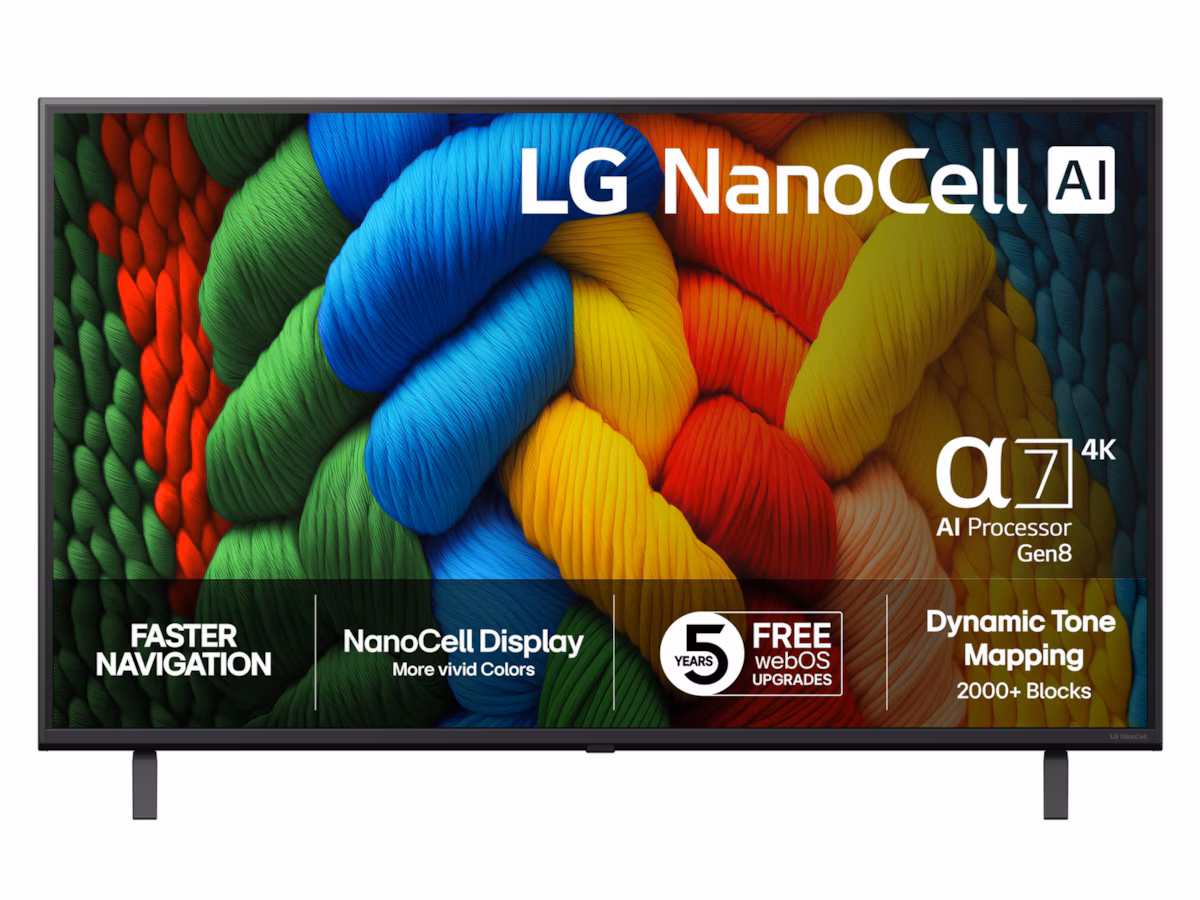 LG 43" NANO80 AI 4K NanoCell Smart TV (2025)