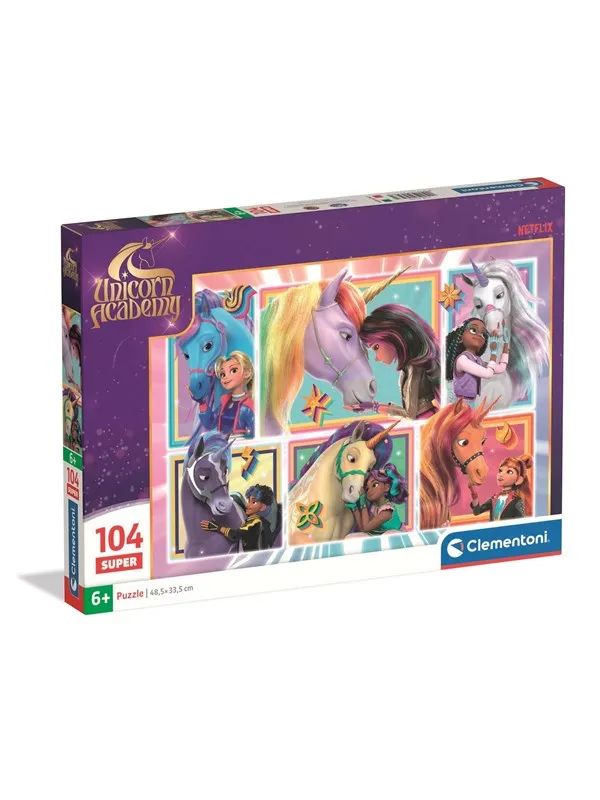 Clementoni Puzzle Super Unicorn Academy -3- 104 pieces Gulv