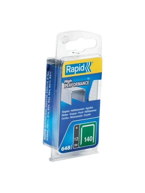 Rapid Staples 140/12 Galv 0.65M Blister