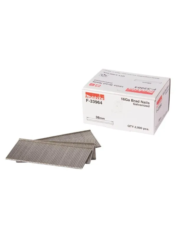 Makita F-33964 Brad Nails 1.6x38mm 16Ga 2000pcs