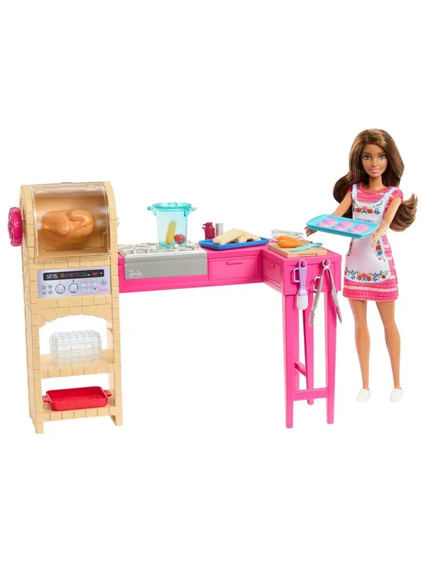 Barbie And Teresa Recipe For Friendship Teresa Doll & Kitchen Playset