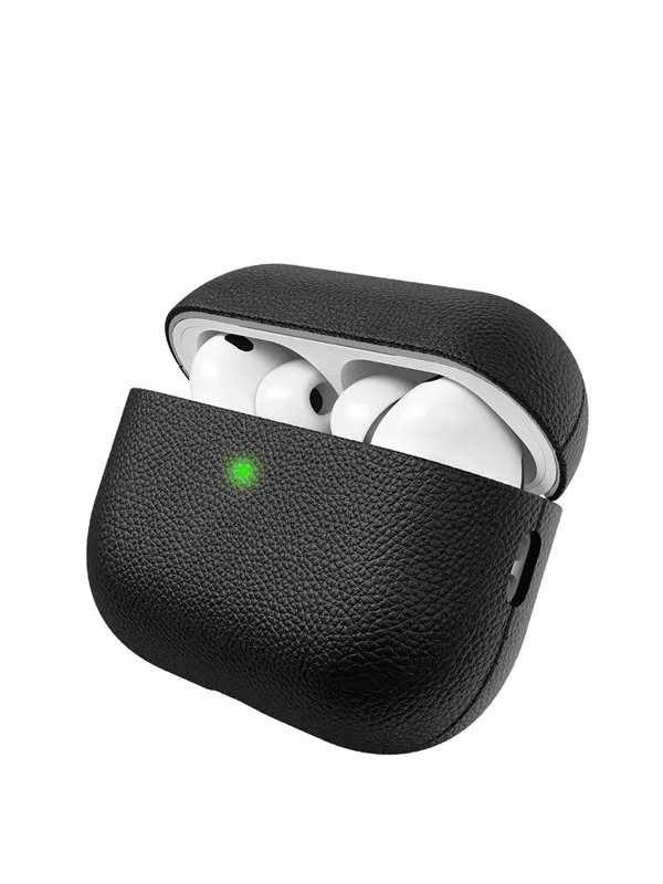 KeyBudz Artisan Series Leather Case for AirPods Pro 3 - Black