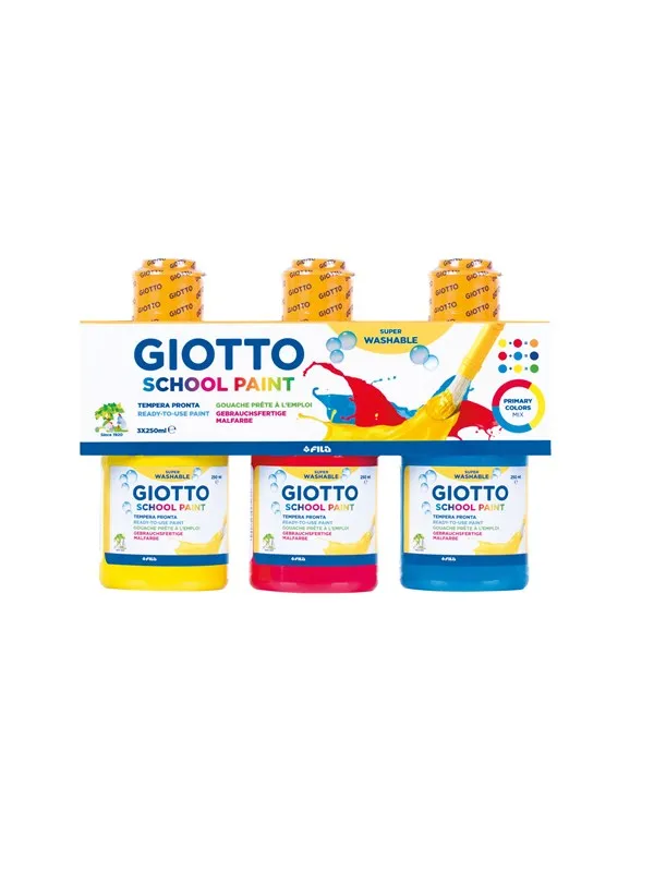 Giotto School Paint Set 3x250 ml