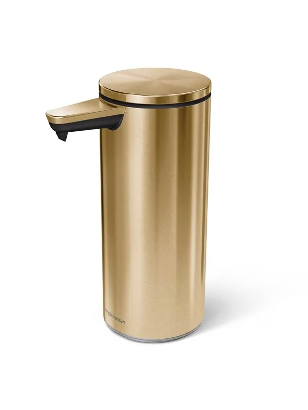 Simplehuman 266 ml oppladbar sensorpumpe, messing
