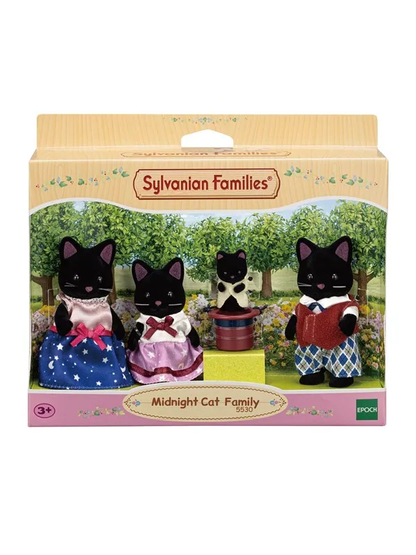 Sylvanian Families Svart-katt-familien