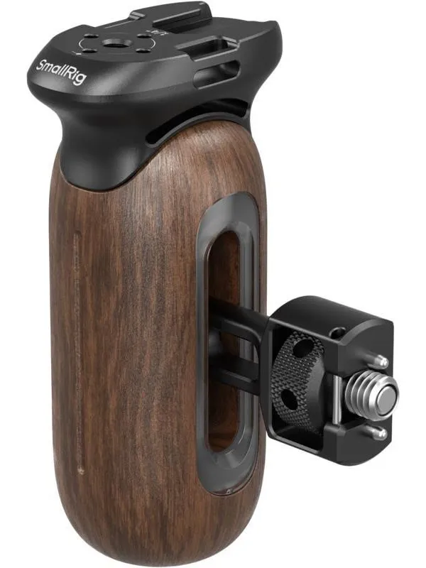 SmallRig Wooden Side Handle with 1/4"-20 & 3/8''-16 ARRI Locating Screws 5238