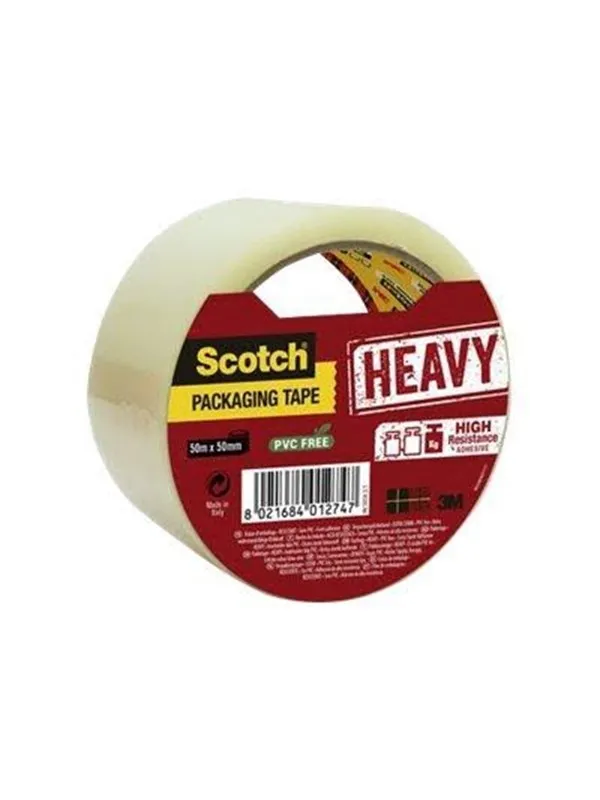 3M Scotch Heavy packaging tape - 50 mm x 50 m - transparent