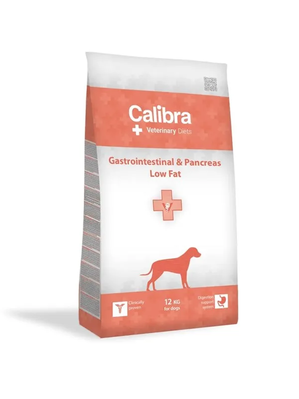 Calibra VD Dog Gastrointestinal&Pancreas Low Fat - dry dog food - 12kg