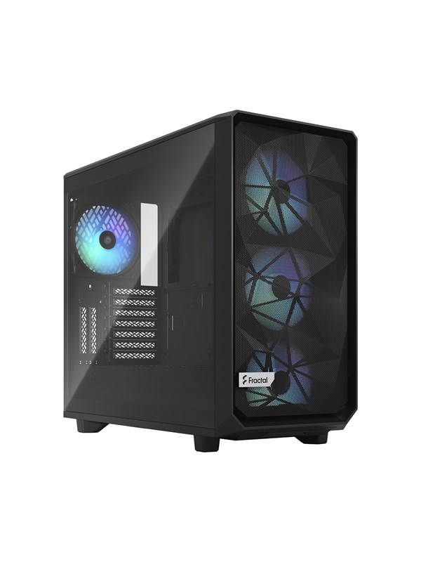 Fractal Design Meshify 2 RGB - Black TG Light Tint - Kabinett - Miditower - Svart