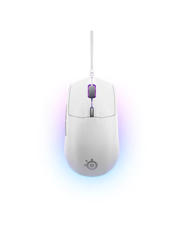 SteelSeries Rival 3 Gen 2 - Gaming mus - Optisk - 6 - Hvit