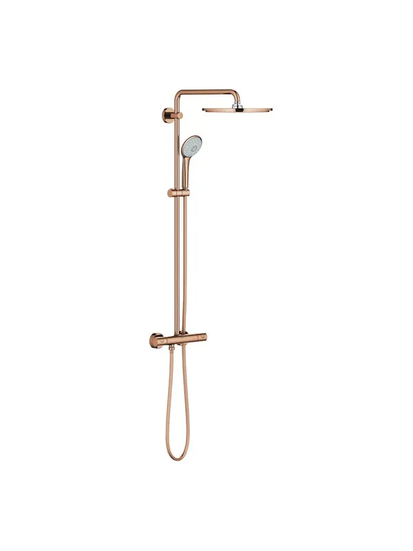 Grohe Euphoria System 310, Dusjsystem med termostatisk blandebatteri for veggmontering, Warm Sunset