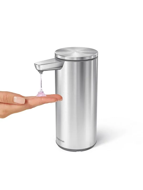 Simplehuman 266 ml oppladbar sensorpumpe, børstet