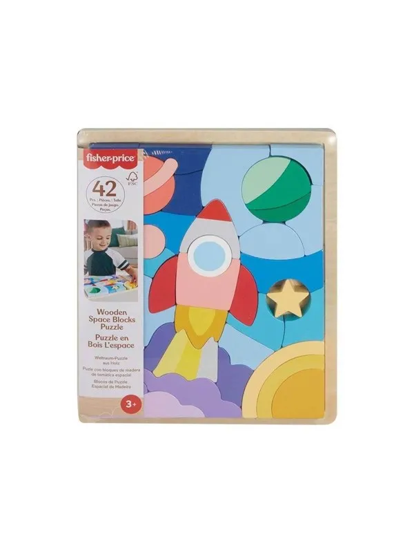 Fisher Price Wood Space Puslespill