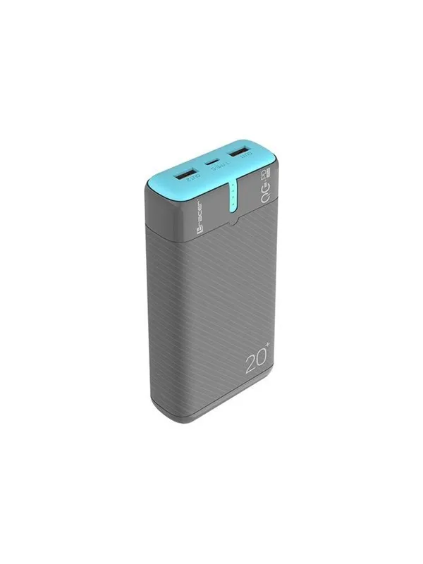 Tracer EnerGen power bank - 2 x USB USB-C - 22.5 Watt Nødlader - 20000 mAh