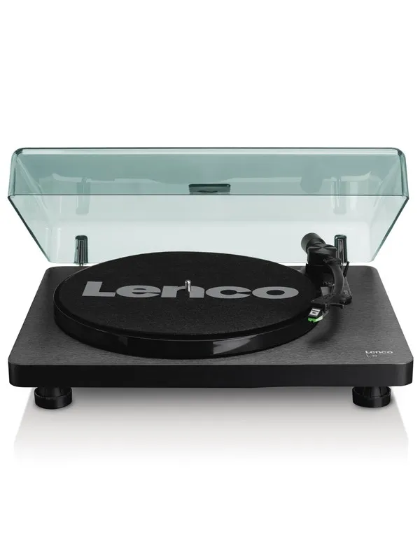Lenco L-30BK Record Player with USB/PC encoding - Black - Platespiller Svart