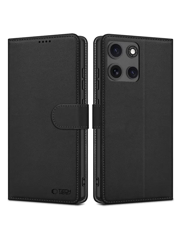 Tech-Protect  Wallet Case for Motorola Moto G15 / G15 Power - Black