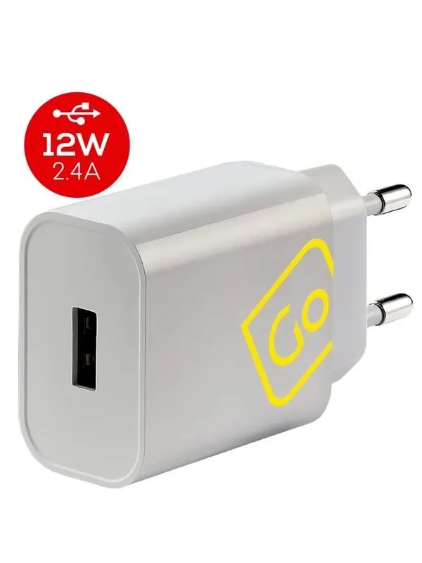 Go Travel EU USB-A-laddare (2,4 A)
