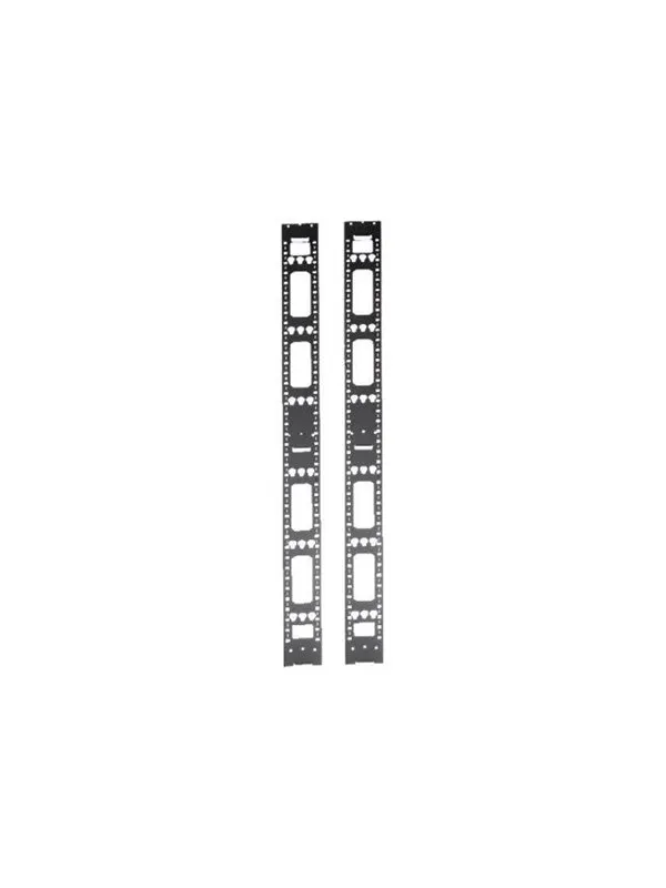 Tripp Lite 42U Rack Enclosure Server Cabinet Vertical Cable Management Bars - rack cable management panel