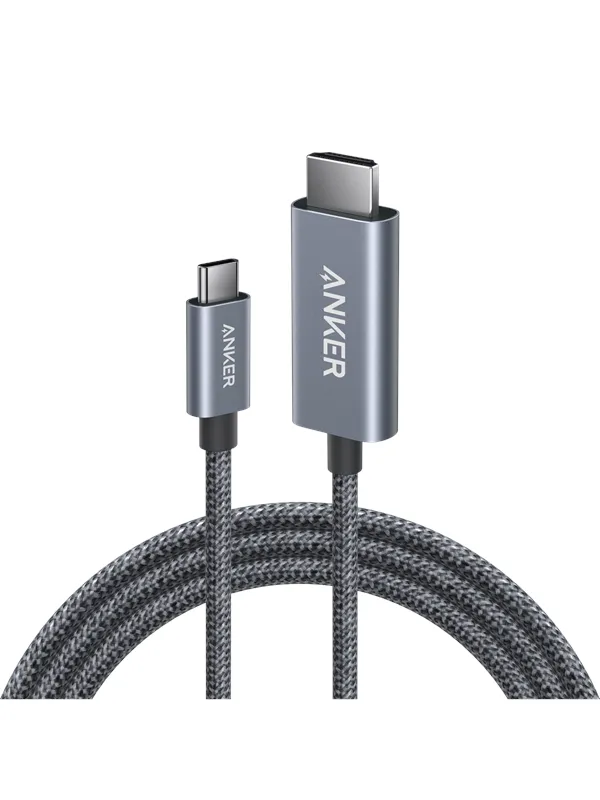Anker USB-C to HDMI Cable 6ft 4K Braided - Black