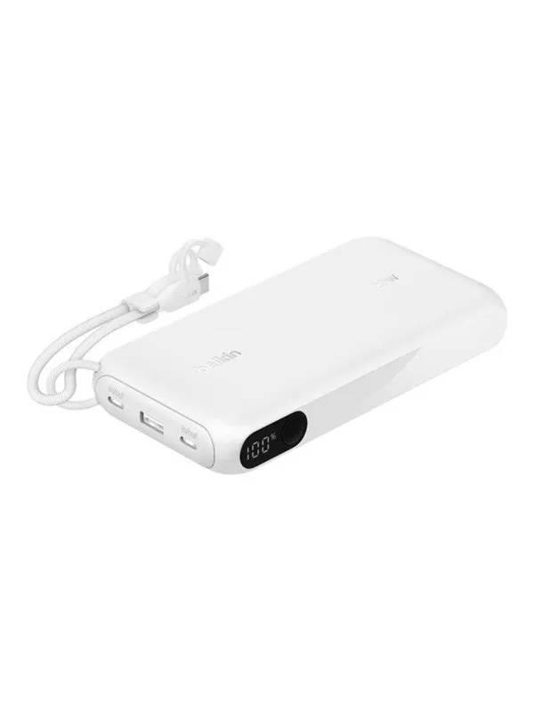Belkin BoostCharge power bank - with display - 24 pin USB-C USB - 20 Watt Nødlader - 20000 mAh