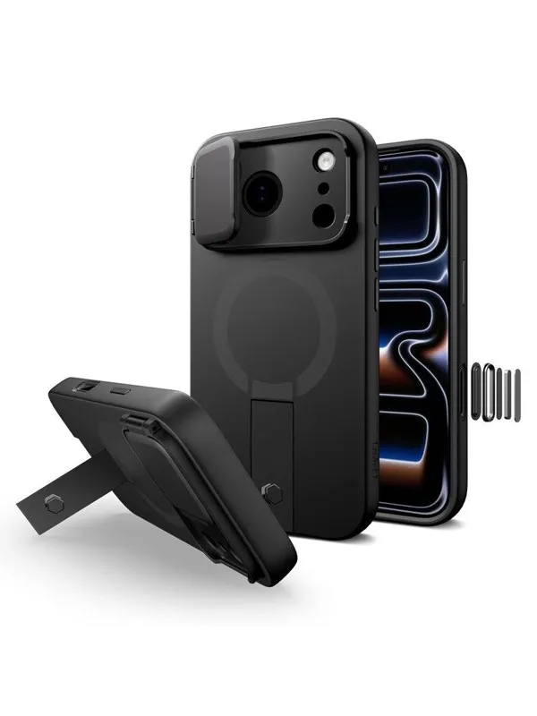 Tech-Protect Kevlar Aura MagSafe Case for iPhone 17 Pro Max - Black