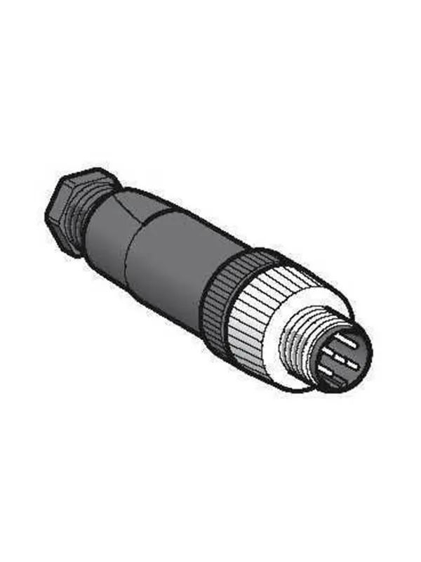 TELEMECANIQUE SENSORS Plug m12 5 pol male straight metal