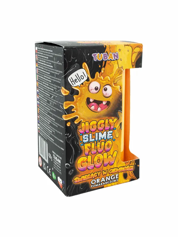Tuban Jiggly Slime Fluo Glow - Oransje 430 G