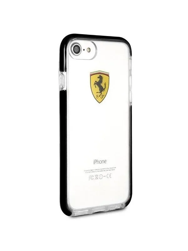 Ferrari Shockproof Case for iPhone 7 / 8 / SE 2020 / SE 2022 - Transparent Black