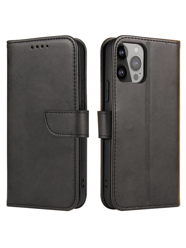 Hurtel Magnet Case Cover for TCL 305i Flip Cover Wallet Stand Black
