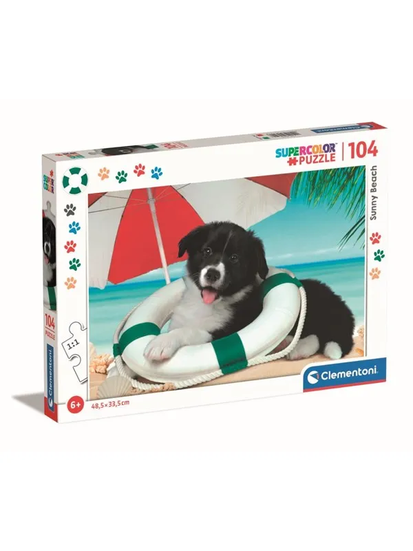 Clementoni Puzzle Puppy on the Beach 104 pieces (Super) Gulv