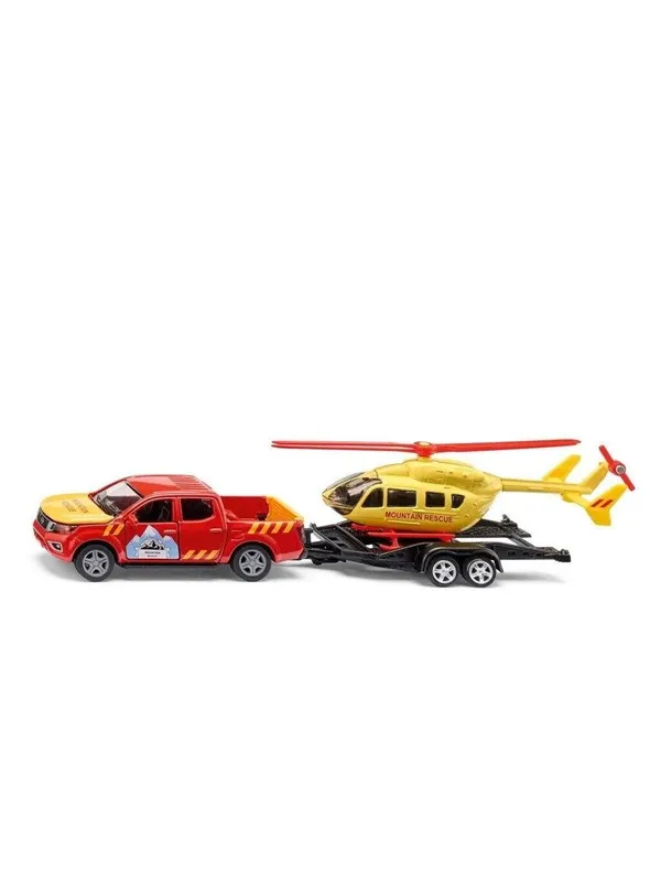 SIKU 1:50 Nissan Navara With Helicopter